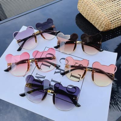 China Cute Accessories Mickey Shape Fashion Children Sunglasses Cartoon Parasol Minnie Gift Toy for sale