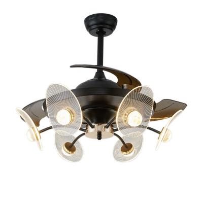 China Direct selling modern low price factory ceiling fan whit extension type light for living room and bedroom for sale