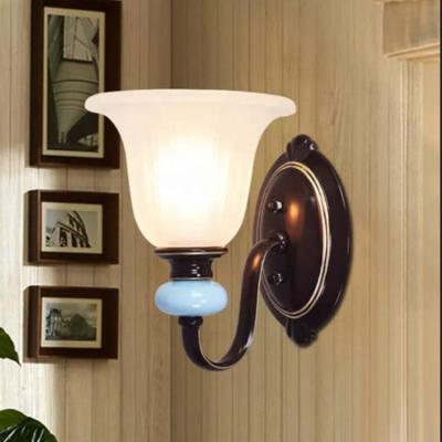 China Modern 3W 4W 5W 6W 7W LED Wall Lamp Indoor Outdoor Iron And Glass Bedroom Living Room Home Wall Lamp for sale