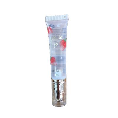 China HY-242 12ml Plastic Squeeze Lip Gloss Tubes Shedding Lip Tubes Cosmetic Empty Refillable Clear Container Lip Gloss for sale