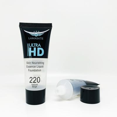 China HY-199 D30 30ml Cosmetic Squeeze Primer Base Cosmetic Transparent Liquid Plastic Tube Squeeze Tube for sale