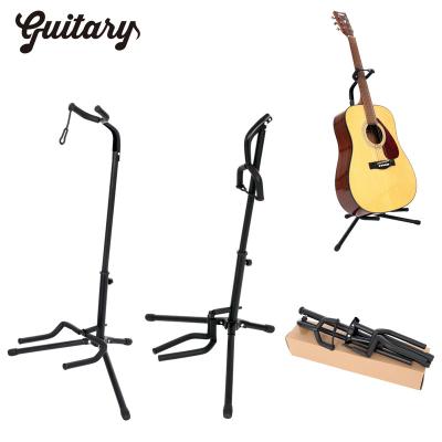 China Durable Folding Metal  Frameworks Soporte Para Guitarra Stand Iron Electric Guitar Show Triple Stand for sale