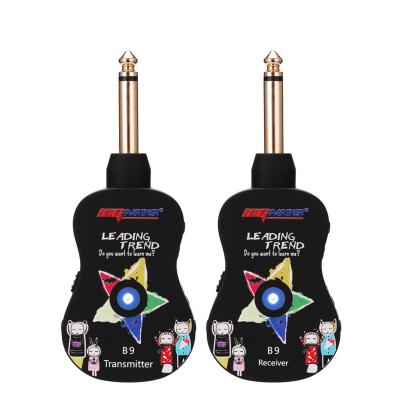 China GUITAR Rechargeable UHF B9 Wireless Guitar System Transmitter Receiver For Electric Guitar Bass Pick Up Accessory for sale