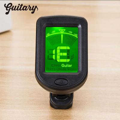 China Small capo guitar Portable Universal Clip-On Digital 360 Degree Rotatable LCD Display Guitarra Tuner LCD Guitar Tuner for sale