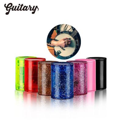 China Durable Finger Hammer Sand Shaker Guitars Acrylic Rhythm Glitter Guitar Sand Bell Maracas Instruments Durable Music for sale