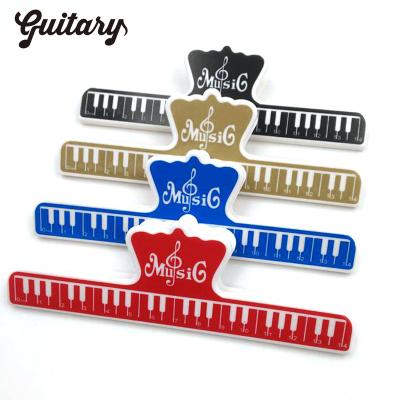 China Protable Multicolor ABS Big Music Book Sheet Clip Page Piano Note Holder Clips for Music Piano Players Musicians for sale