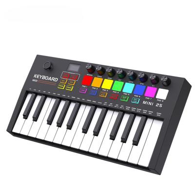 China Midi keyboard controller Digital Dynamic Electronic Piano USB 25 Key Musical Instrument Midi Keyboard Controller for sale