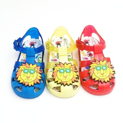 China The Flat Sells Beautiful PVC Wholesale Jelly Shoes Boys Girls Summer Cartoon Baby Children for sale