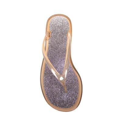 China Quick-Drying Women's Outdoor Slipper Fashion Ladies Shoes Beach Crystal Jelly Flip Flop Slippers Flat Sandal For Women for sale