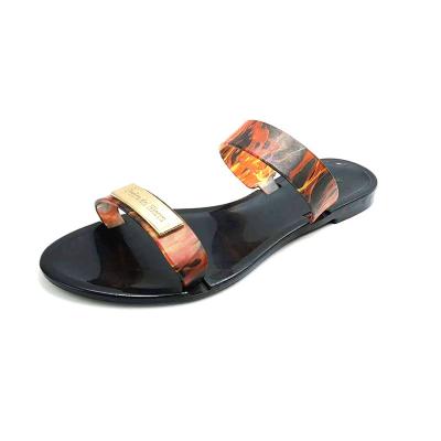 China 2021 New Lightweight Soft Sandals Slides Jelly Shoes Ladies Sandals Outdoor Beach Women Slipper for sale