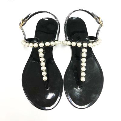 China Flip Flops Jelly Clear Beach Jelly Shoes Women Sandals Custom Made Anti-Slip Women Slippers for sale