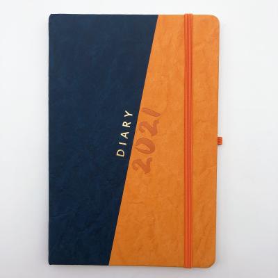 China Colorful Hardcover PU Cover With Hot Foil Stamping Logo Diary for sale