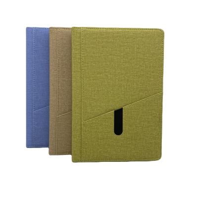 China Promotional Customized Hardcover PU Leather Notebook With Pocket for sale