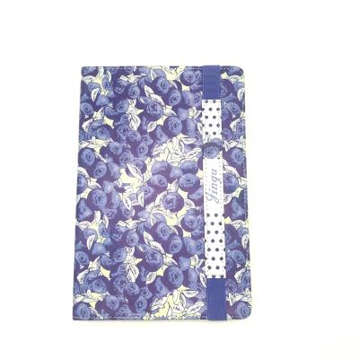 China Jingu CMKY Printed Stationery Printing White PU Customized Notebook with Ribbon Mark and Pocket at Back Cover for sale