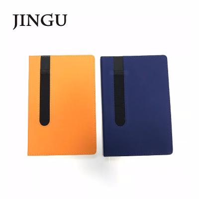 China Cheap Notebook 80sheets PU Cover A5 Hardcover Book With Pen Holder New Style Free Sample for sale