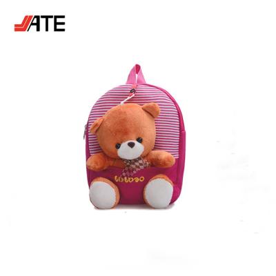 China Plush animal backpack for kids children teddy bear high quality backpack, stuffed animal backpack for kids for sale