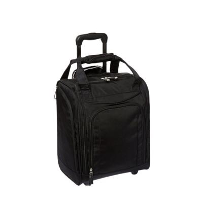 China Wholesale Black Fancy Luggage Bag Trolley Large Capacity Travel Bags Trolley for sale