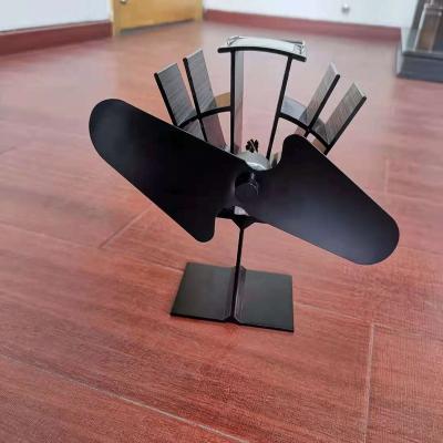 China Professional Quiet Hotel Fireplace Accessories Fan Mini Stove Fan Heat Powered Top Stove Fan for sale