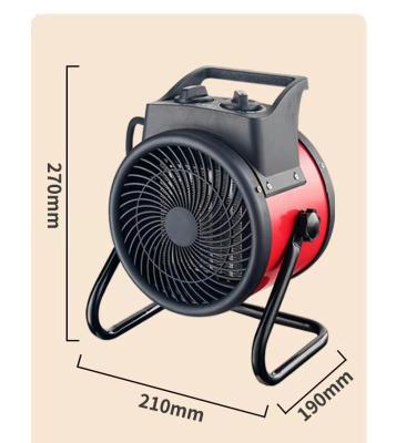 China Hotel 1KW 2KW PTC Mini Industrial Space Ceramic Heater Portable Electric Fan Heater For Home Electric Heater Fan for sale