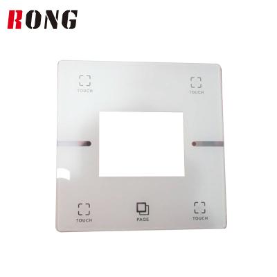 China Leisure Equipments WRONG OEM Electronic Appliance Control Panel Custom High Light Touch Switch Transmittance Glass Panel for sale