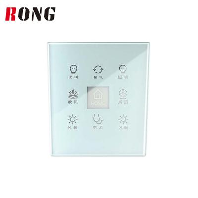 China Leisure facilities WRONG OEM factory price high quality custom touch screen hotel switch touch tempered glass panel for sale