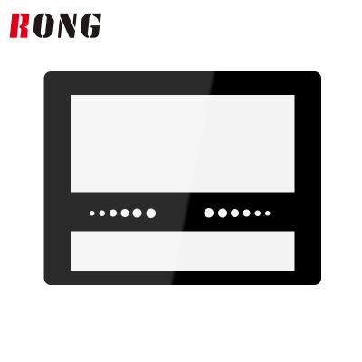 China Leisure Equipments WRONG OEM Tempered Silk Screen Surveillance Equipment Contact Glass Panel for sale