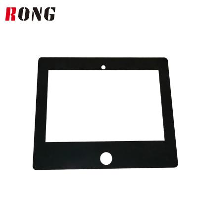 China Leisure Equipments WRONG custom black silk screen printed control system tempered ultra clear thin glass panel for sale