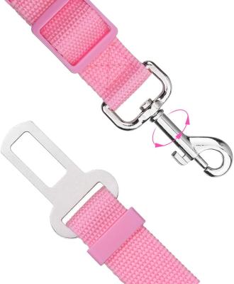 China Dog Cat Car Seat Elastic Durable Nylon Stocked Safety Belt for sale