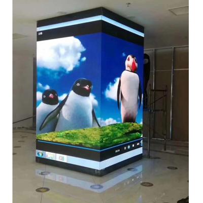 China Indoor Column Led Display P2.5 Indoor Full Color Fixed Screen Installation LED Screen Right Angle Led Display for sale