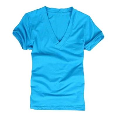 China Anti-pilling Great Fit Men Good Quality Slim Deep V Neck T-Shirts for sale