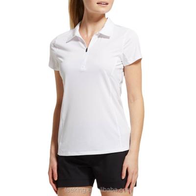 China Wholesale Cheap Quarter Zipper Anti-pilling Women Golf Polo Shirt for sale