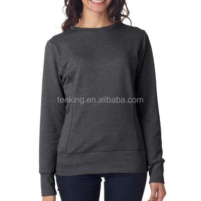 China 60% Polyester 40% Cotton French Terry Crewneck Women's Custom Anti-pilling Sweatshirt for sale