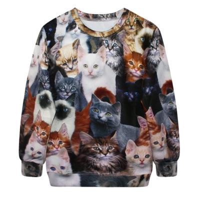 China Custom Sublimation Printed 100%Polyester Fleece Anti-pilling Sweatshirt for sale