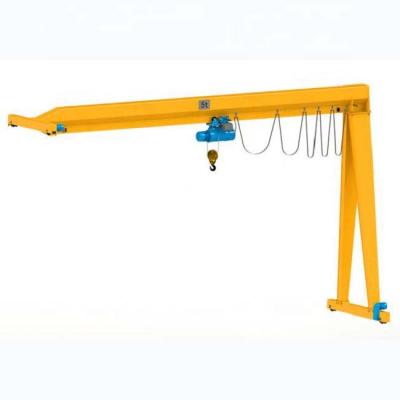 China Type Gantry Crane BMH Outdoor Goods Yard 2ton 5ton 10ton With Crane Electric Semi Gantry Crane for sale