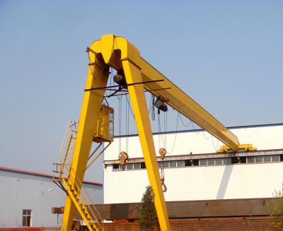 China 5-20T Gantry Crane Rail Mounted With Electric Girder Hoist Semi Single Girder Gantry Crane for sale