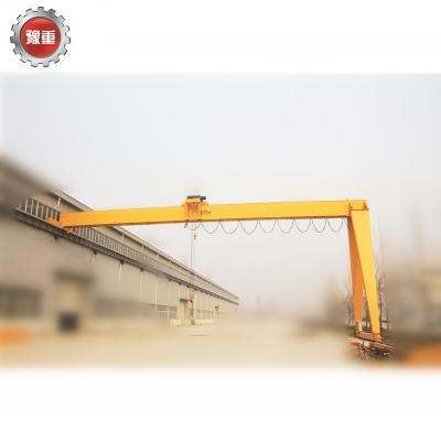 China Beam Type Semi Gantry Crane BMH Gantry Crane Simple Design 5 Ton 10 Ton Application Warehouse Factory for sale