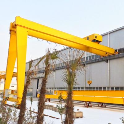 China Gantry Crane BMH Semi Gantry Crane 10 Ton Electric Hoist Half Gantry Crane for sale