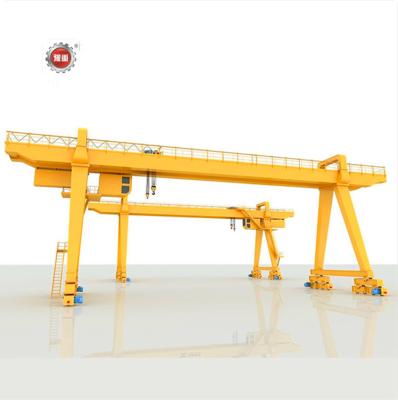 China Gantry Crane Double Girder Container Gantry Crane Workshop Railway Track Lifting Mechanical Gantry Cranes with Electric Crane for sale