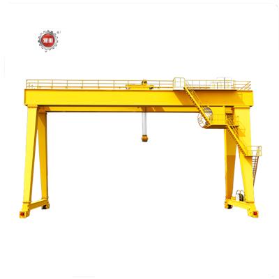 China 25t Gantry Crane Girder Rail Gantry Cranes Shipyard Grab Mobile Wireless Remote Control Gantry Crane for sale