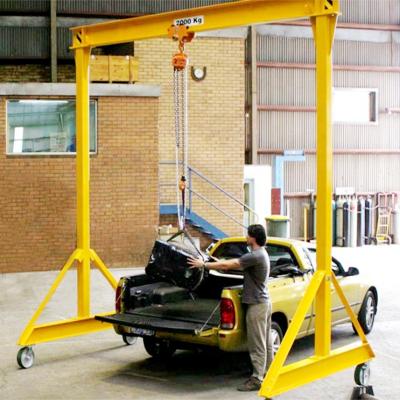 China Gantry crane 1 ton portable 3 ton portable gantry crane 2 ton mini small electric hoist gantry crane for sale