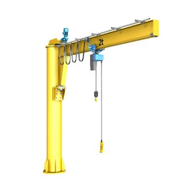 China Mobile Jib Crane Pillar Rotate Jib Crane Column Crane Cantilever Jib Crane 500kg 1 Ton 2 Ton for sale