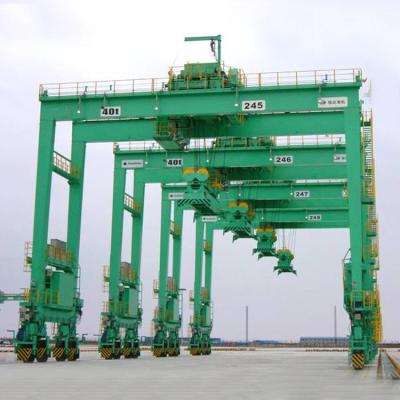 China Gantry Crane Professional Manufacturer RTG 40 Ton Rubber Tire Container Gantry Crane Port Crane for sale