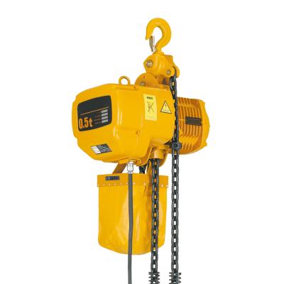 China Industrial lifting cargo harga crane hoist 1t 3t electric chain hoist with hand trolley for sale