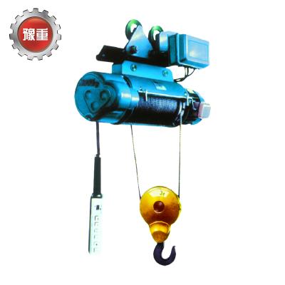 China Building Material Shops 1 Ton Mini Price Electric Hoist Winch Trolley Lifting Equipment Wire Rope Hoists for sale