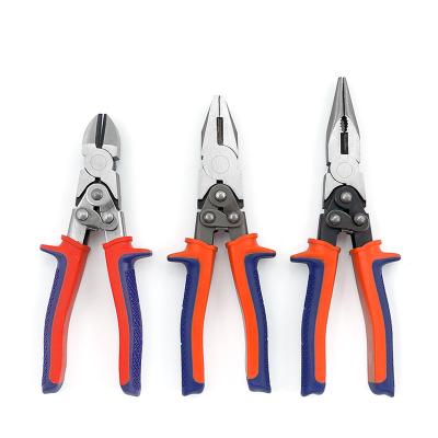 China MULTI FUNCTIONAL industrial grade labor saving wire cutters oblique-nosed sharp-nosed wire-breaking repair tools electrician's pliers for sale