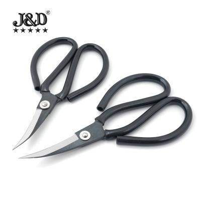 China Leather / Cloth / Elbow Scissors Household Leather Agricultural Pick Cloth Cutting Potted Branches And Leaves Repair Deformed Head Shaped Scissors for sale