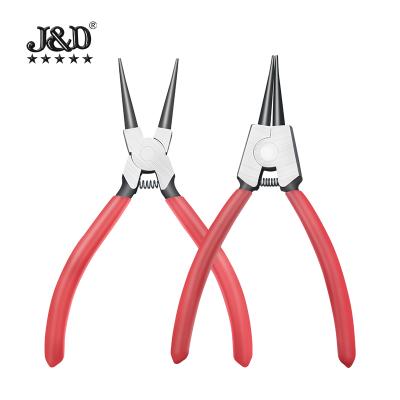 China Cable circlip pliers straight inside and outside the bending, integrated shaft dismantling pliers multi-function hardware tools for sale