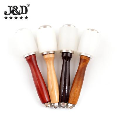 China Jindiao Leather Carving Leather Carving Hammer with Wooden Handle Manual Leather Carving Hammer DIY Printing Tool Leather Leather Carving Nylon Hammer for sale