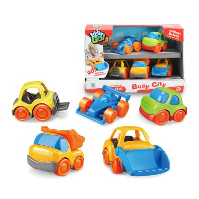 China Diecast Toy Kiddy Go! Baby Toys Toy Truck ABS Cartoon Educational Vehicles - 8cm Engineering Construction Car Toy For Children for sale