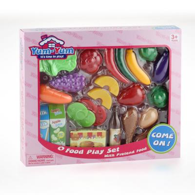 China Model Toy 24 Pieces Plastic Fake Food Toys for sale